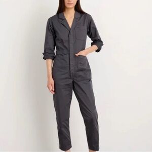 Alex Mill Womens Standard jumpsuit in cotton twill blue XL NWT